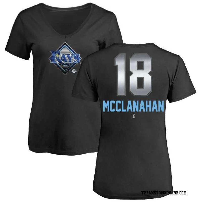 RAYS NAVY SHANE MCCLANAHAN NAME AND NUMBER T-SHIRT