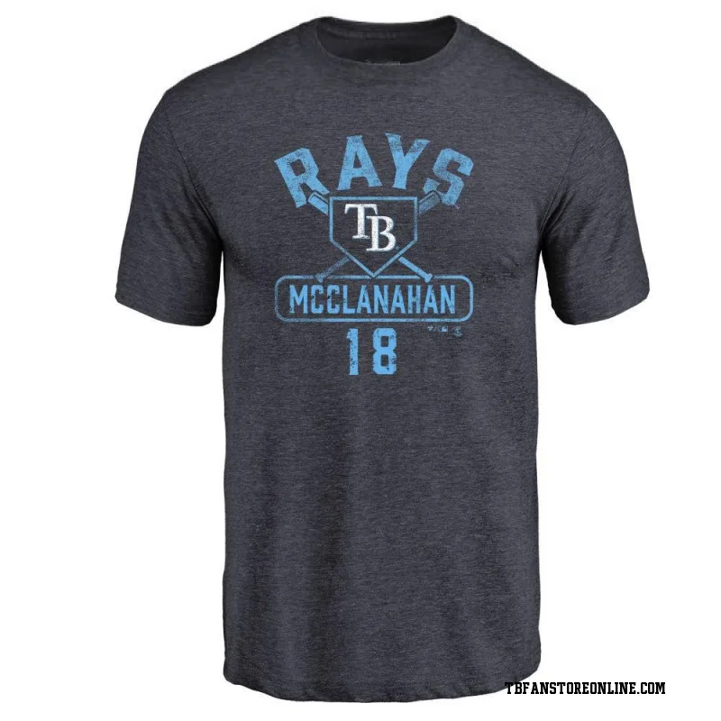 RAYS NAVY SHANE MCCLANAHAN NAME AND NUMBER T-SHIRT – The Bay Republic